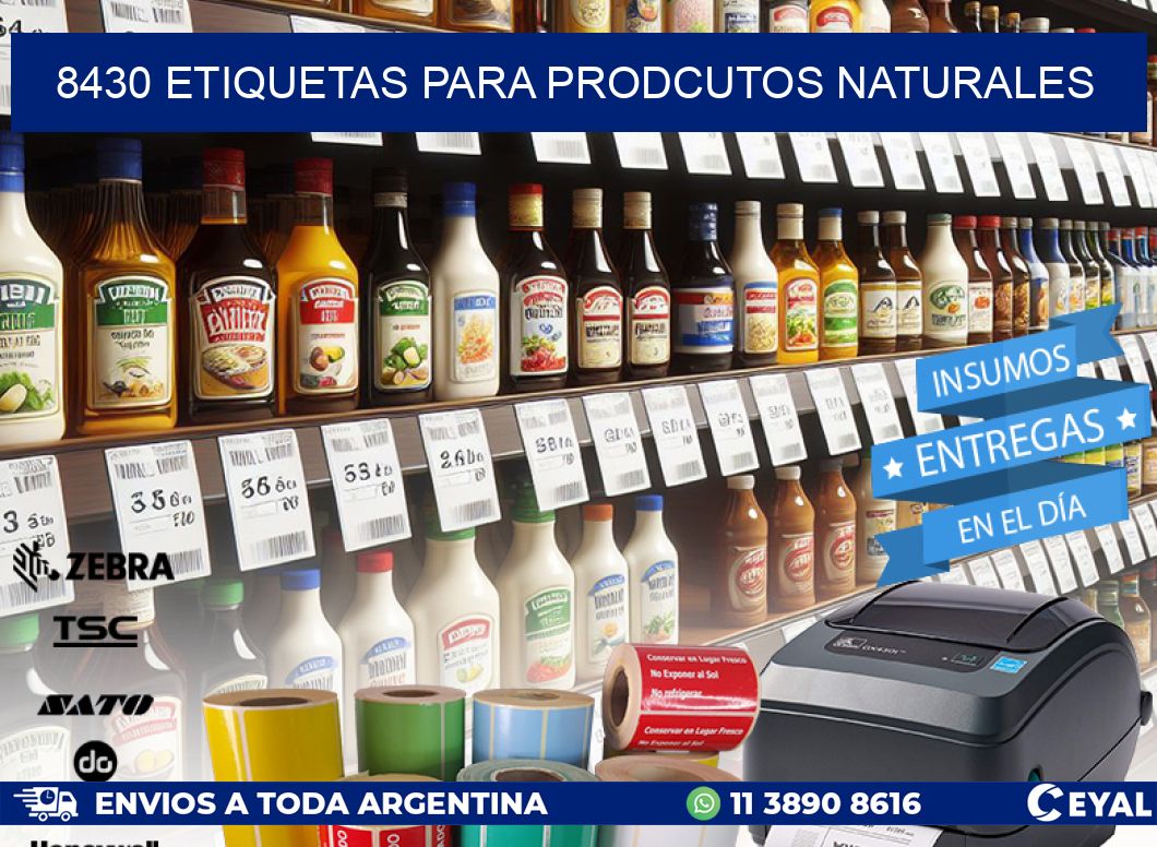 8430 ETIQUETAS PARA PRODCUTOS NATURALES