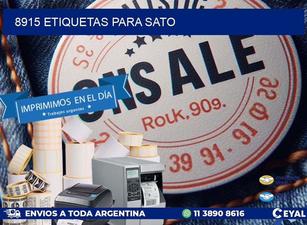 8915 ETIQUETAS PARA SATO