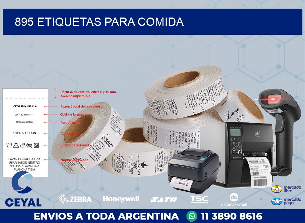 895 ETIQUETAS PARA COMIDA