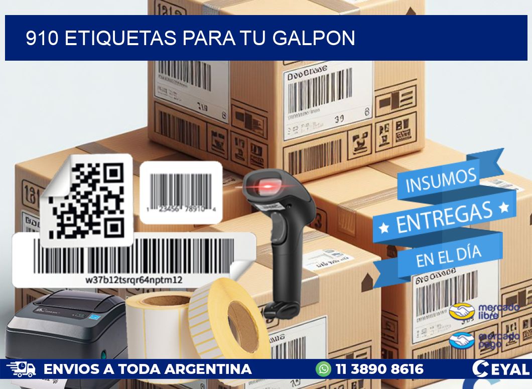 910 ETIQUETAS PARA TU GALPON