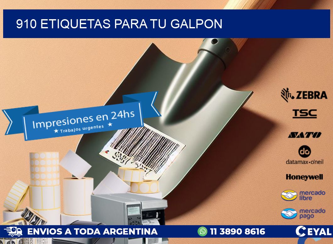 910 ETIQUETAS PARA TU GALPON