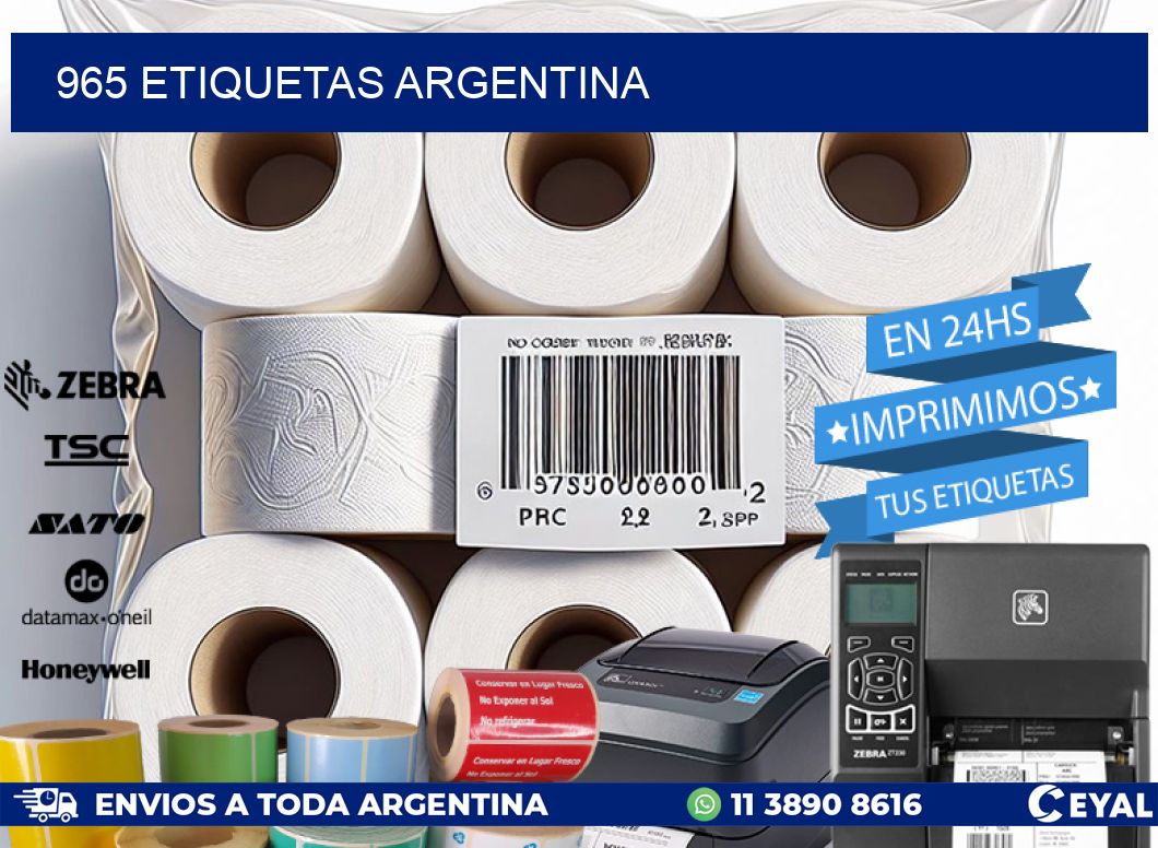 965 ETIQUETAS ARGENTINA