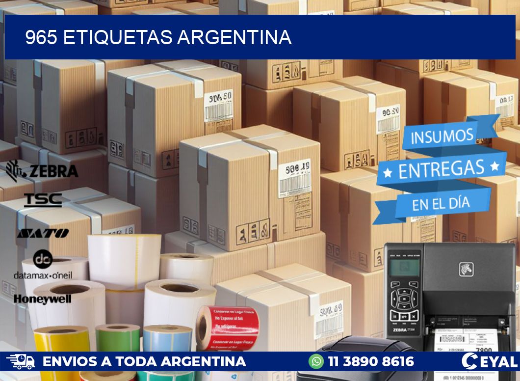 965 ETIQUETAS ARGENTINA