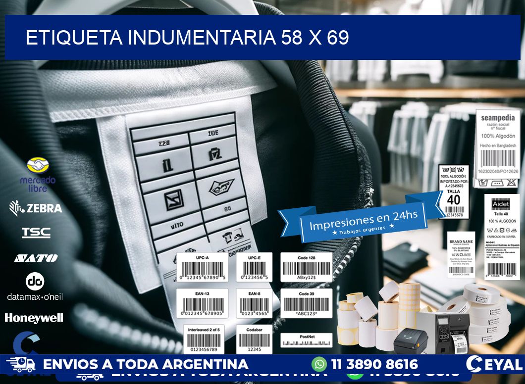 ETIQUETA INDUMENTARIA 58 x 69