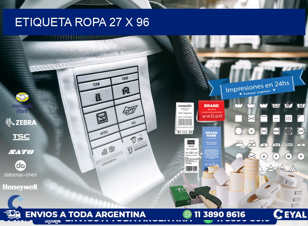 ETIQUETA ROPA 27 x 96