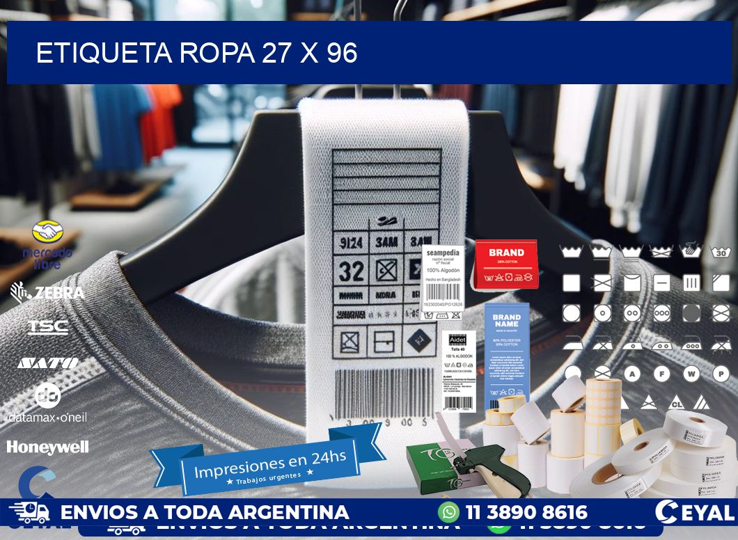 ETIQUETA ROPA 27 x 96