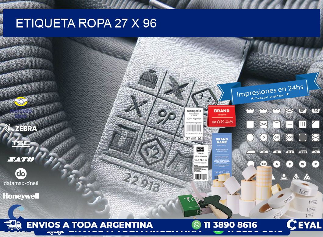 ETIQUETA ROPA 27 x 96