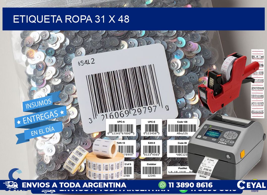 ETIQUETA ROPA 31 x 48