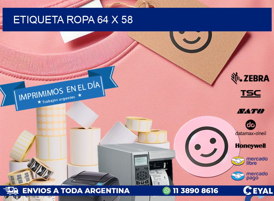 ETIQUETA ROPA 64 x 58