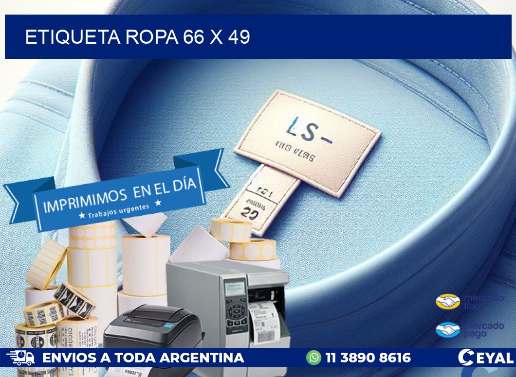 ETIQUETA ROPA 66 x 49
