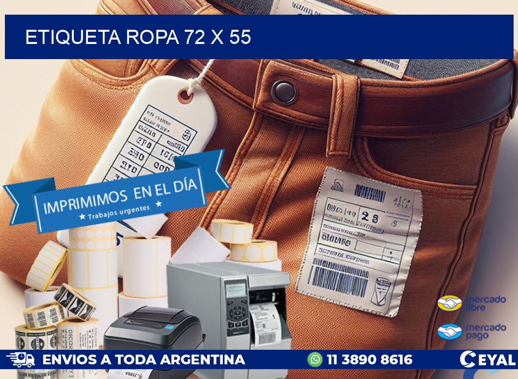 ETIQUETA ROPA 72 x 55
