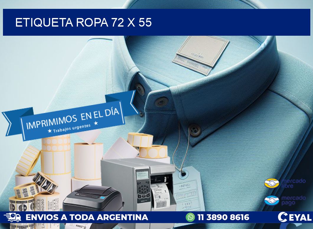 ETIQUETA ROPA 72 x 55