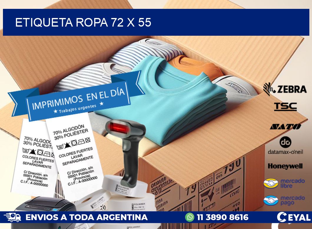 ETIQUETA ROPA 72 x 55