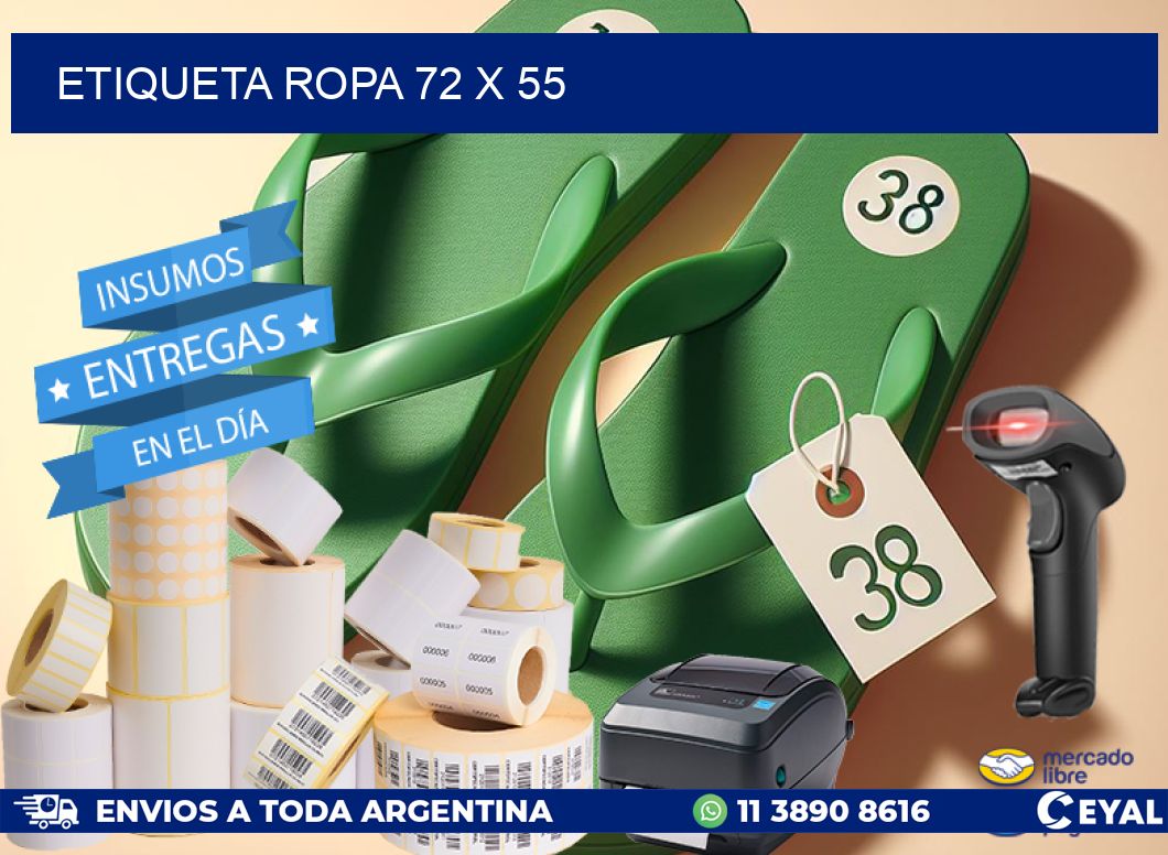 ETIQUETA ROPA 72 x 55