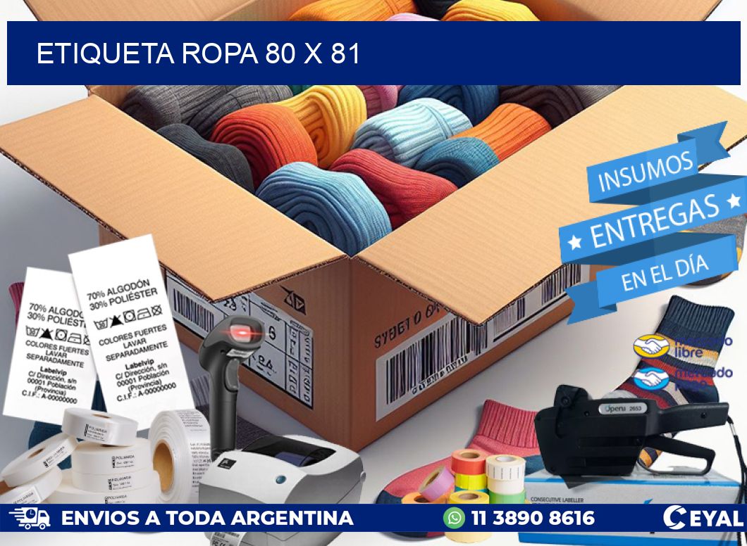 ETIQUETA ROPA 80 x 81