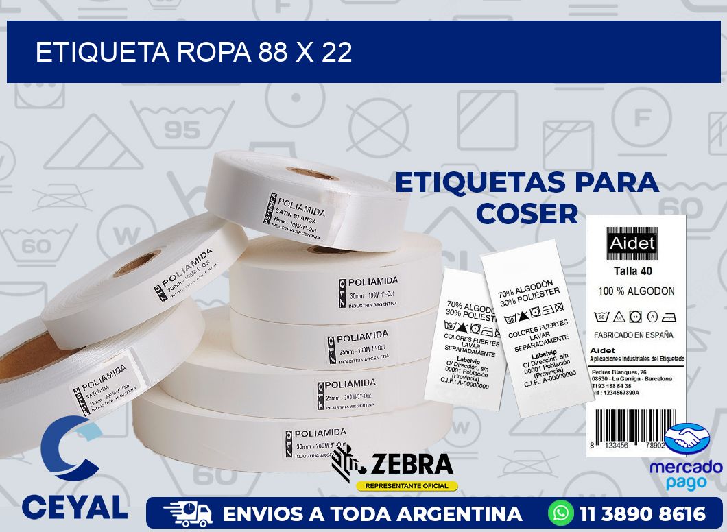 ETIQUETA ROPA 88 x 22