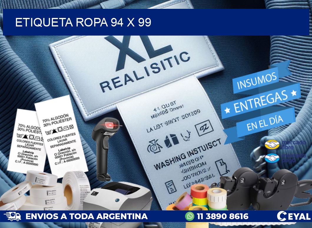 ETIQUETA ROPA 94 x 99