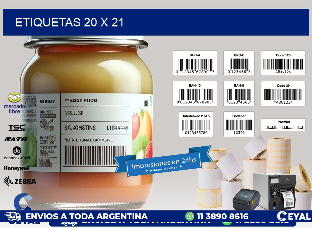 ETIQUETAS 20 x 21