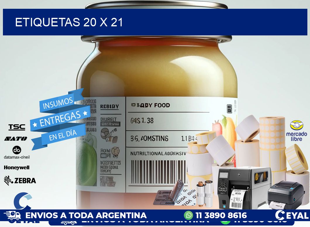 ETIQUETAS 20 x 21