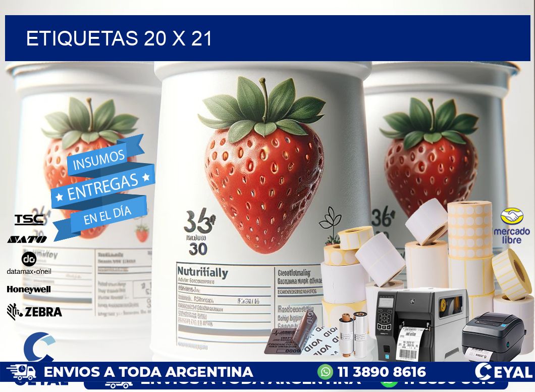 ETIQUETAS 20 x 21