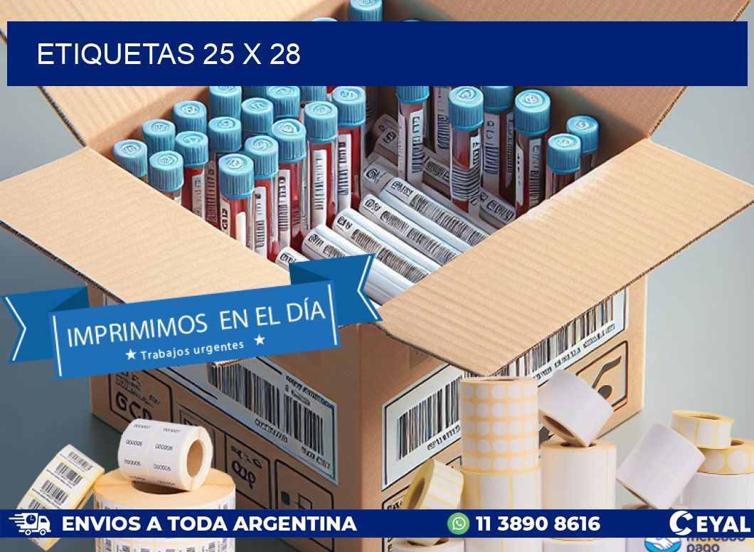 ETIQUETAS 25 x 28