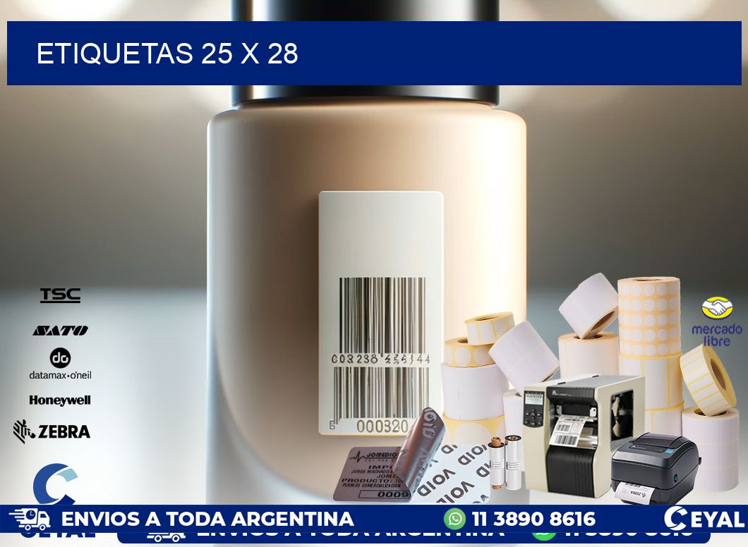 ETIQUETAS 25 x 28