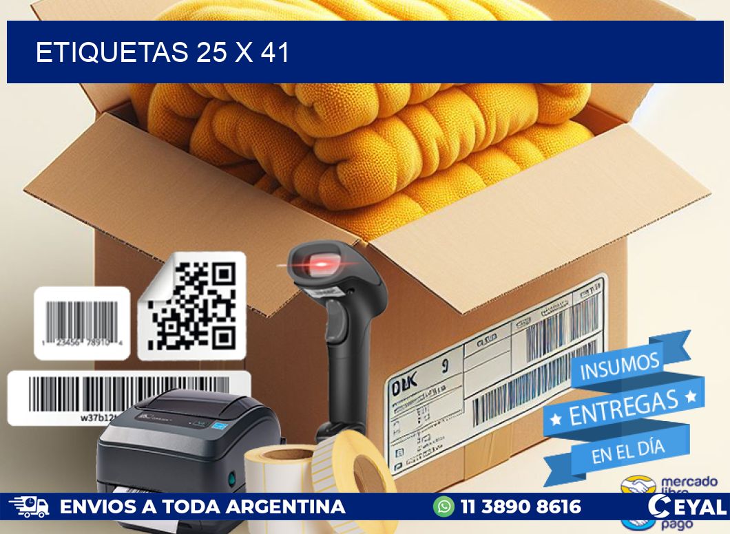 ETIQUETAS 25 x 41