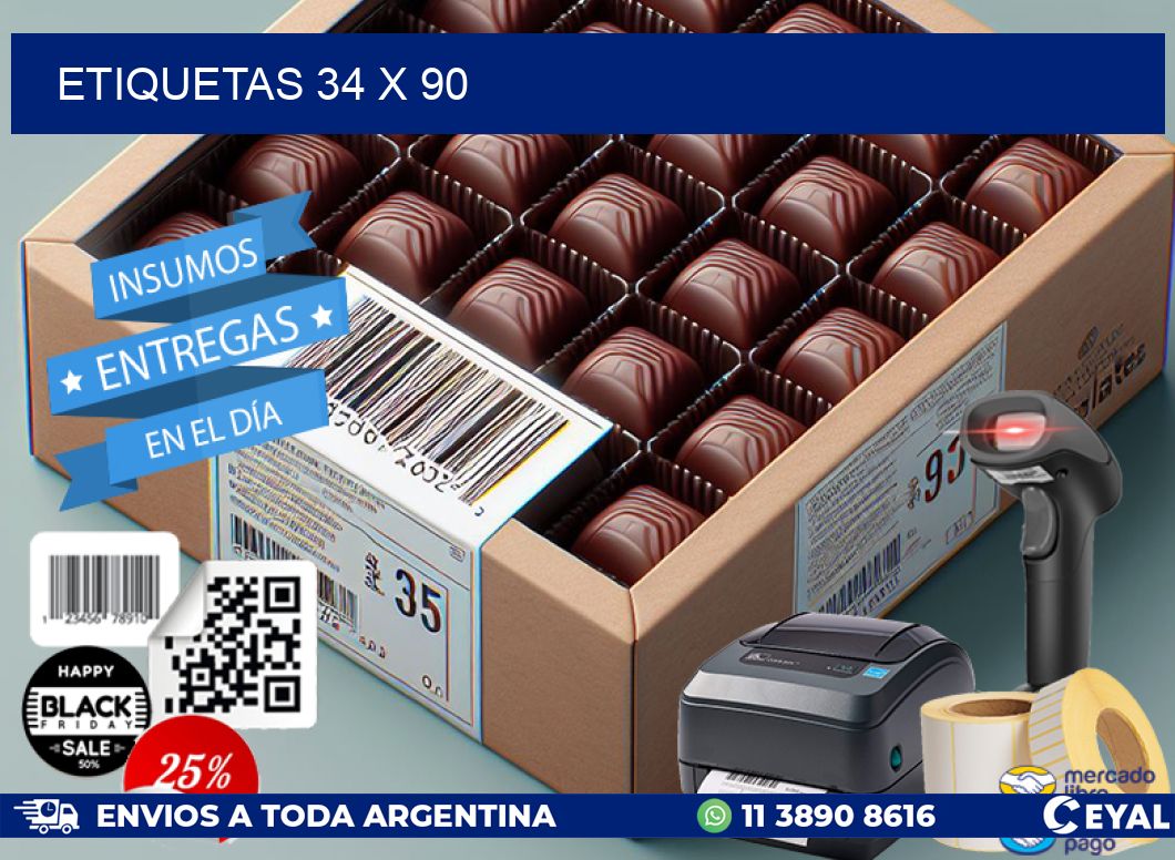 ETIQUETAS 34 x 90