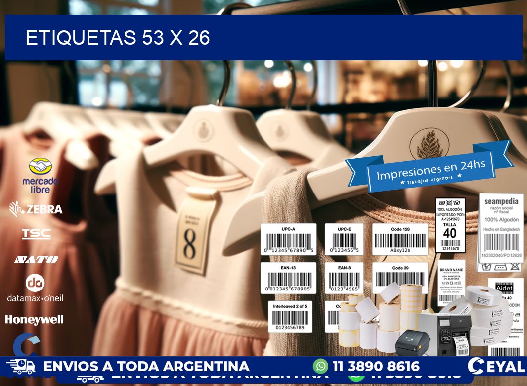 ETIQUETAS 53 x 26