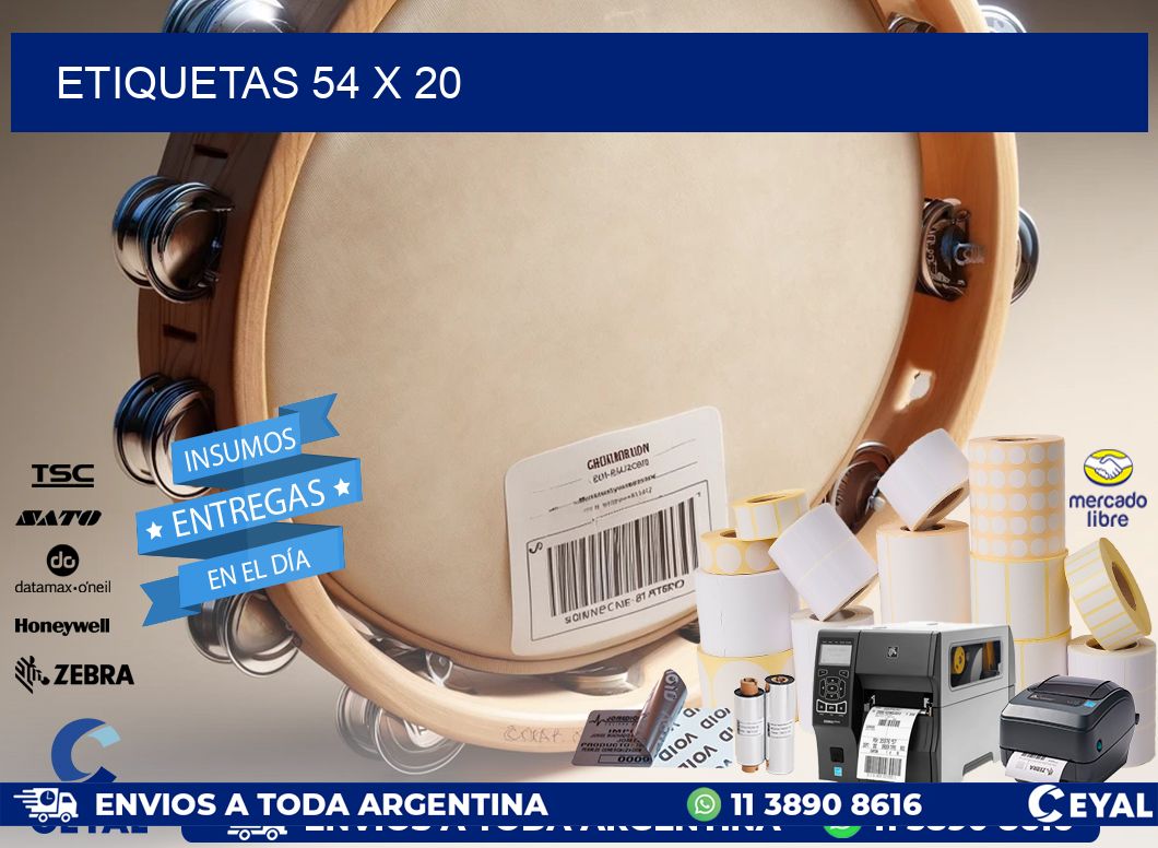 ETIQUETAS 54 x 20