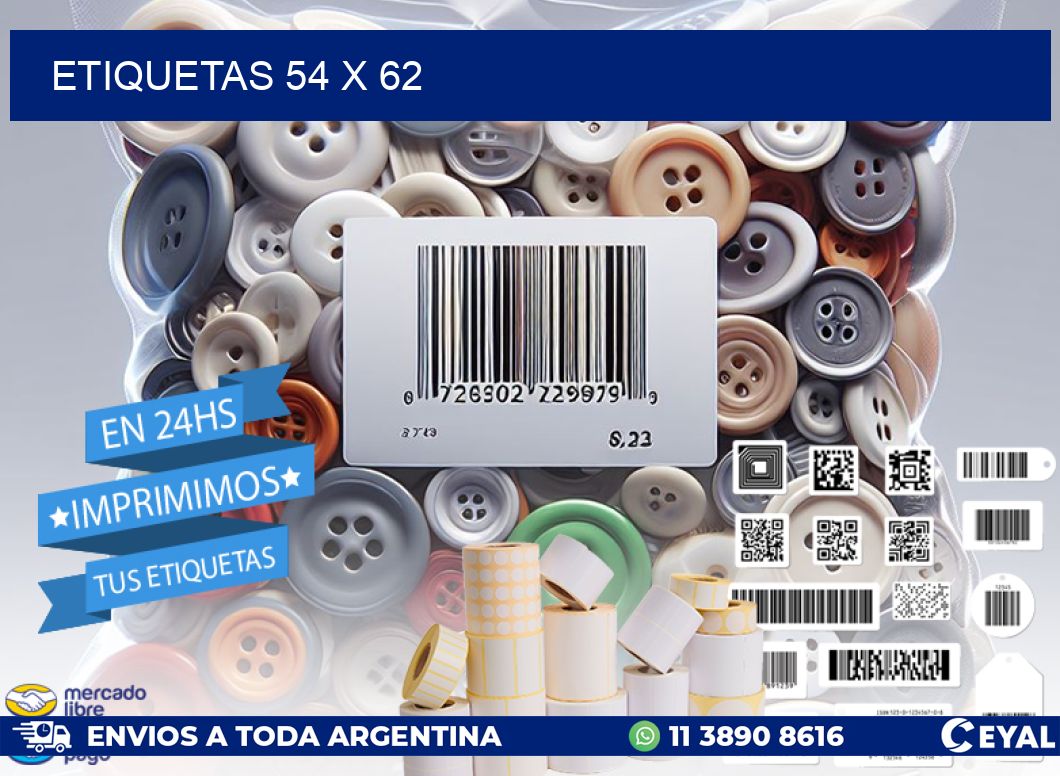 ETIQUETAS 54 x 62