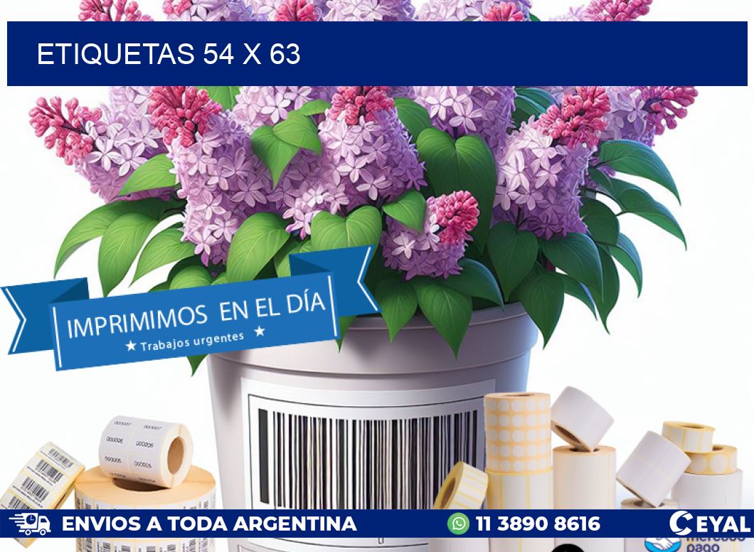 ETIQUETAS 54 x 63
