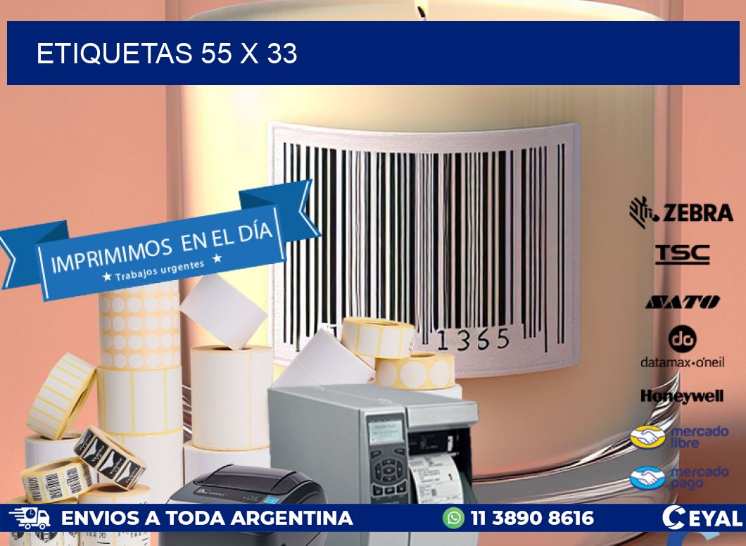 ETIQUETAS 55 x 33