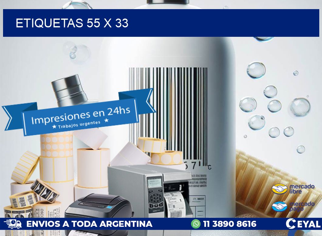 ETIQUETAS 55 x 33