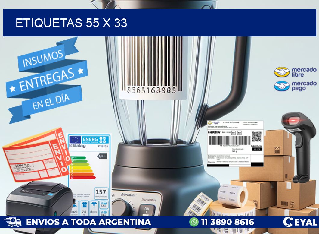 ETIQUETAS 55 x 33