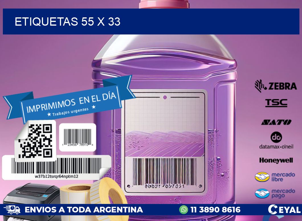 ETIQUETAS 55 x 33