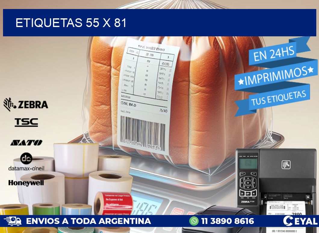 ETIQUETAS 55 x 81