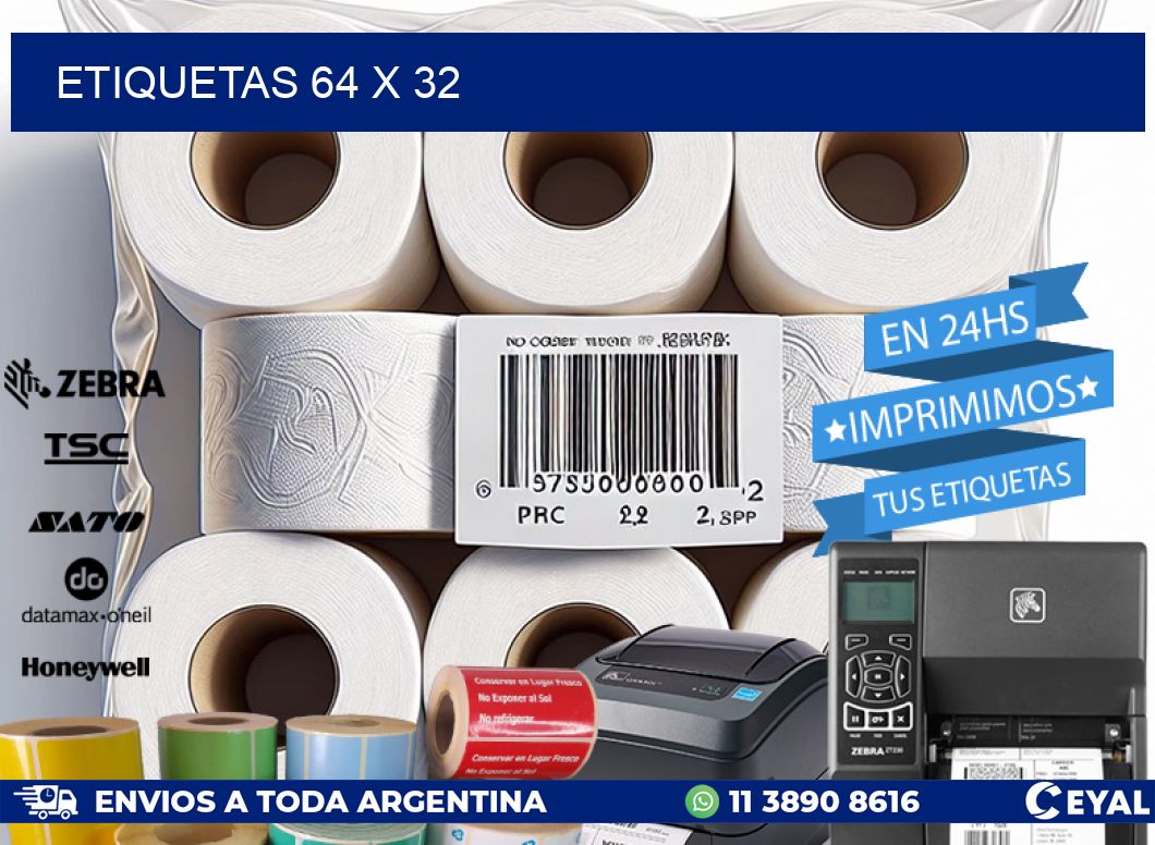 ETIQUETAS 64 x 32