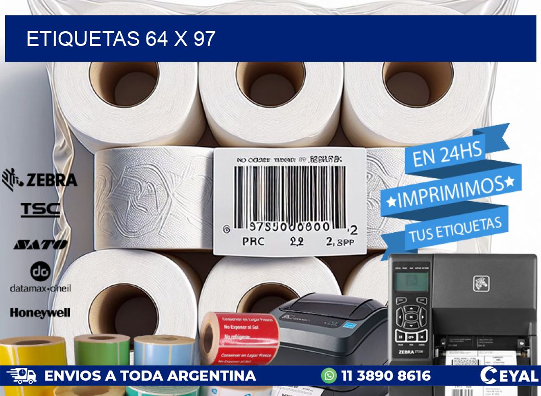ETIQUETAS 64 x 97