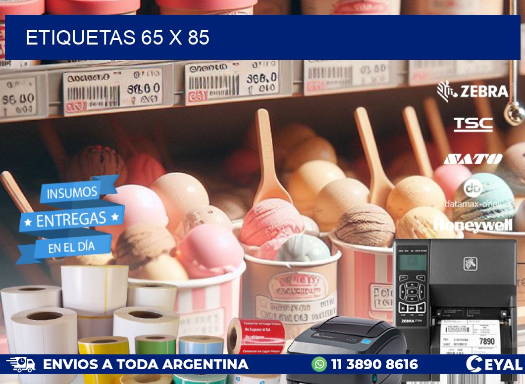 ETIQUETAS 65 x 85