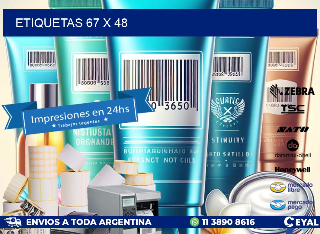 ETIQUETAS 67 x 48