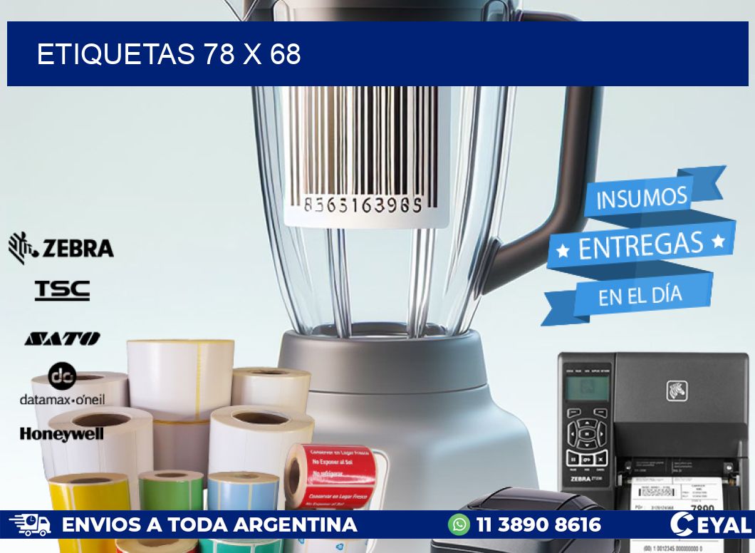 ETIQUETAS 78 x 68