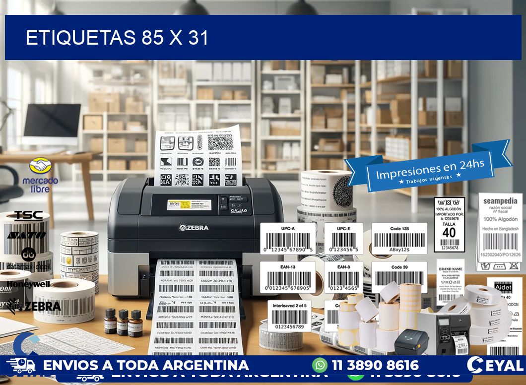 ETIQUETAS 85 x 31
