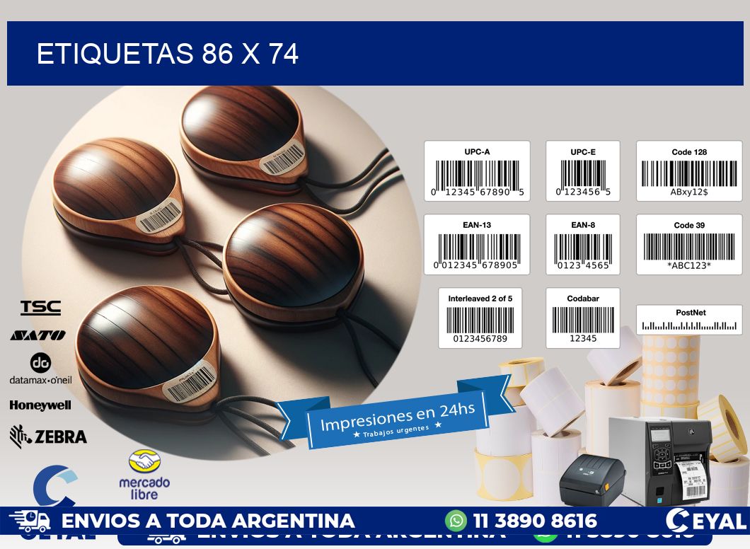 ETIQUETAS 86 x 74