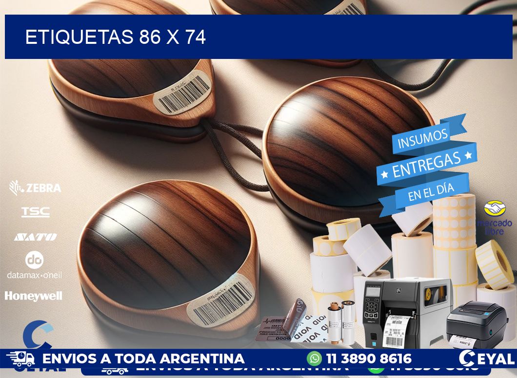 ETIQUETAS 86 x 74