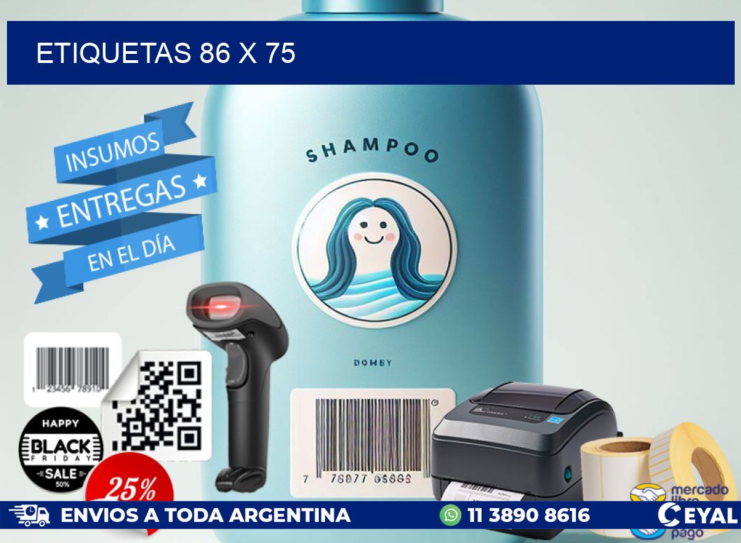 ETIQUETAS 86 x 75