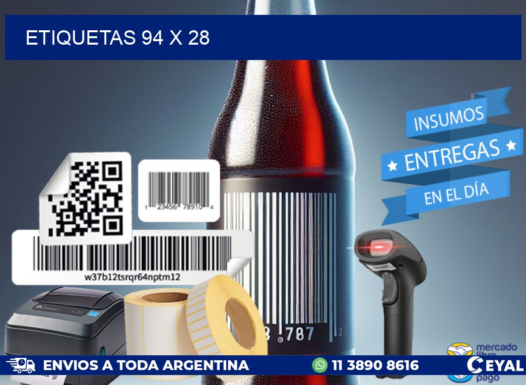 ETIQUETAS 94 x 28