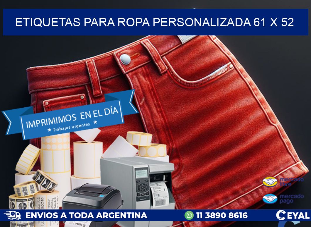 ETIQUETAS PARA ROPA PERSONALIZADA 61 x 52