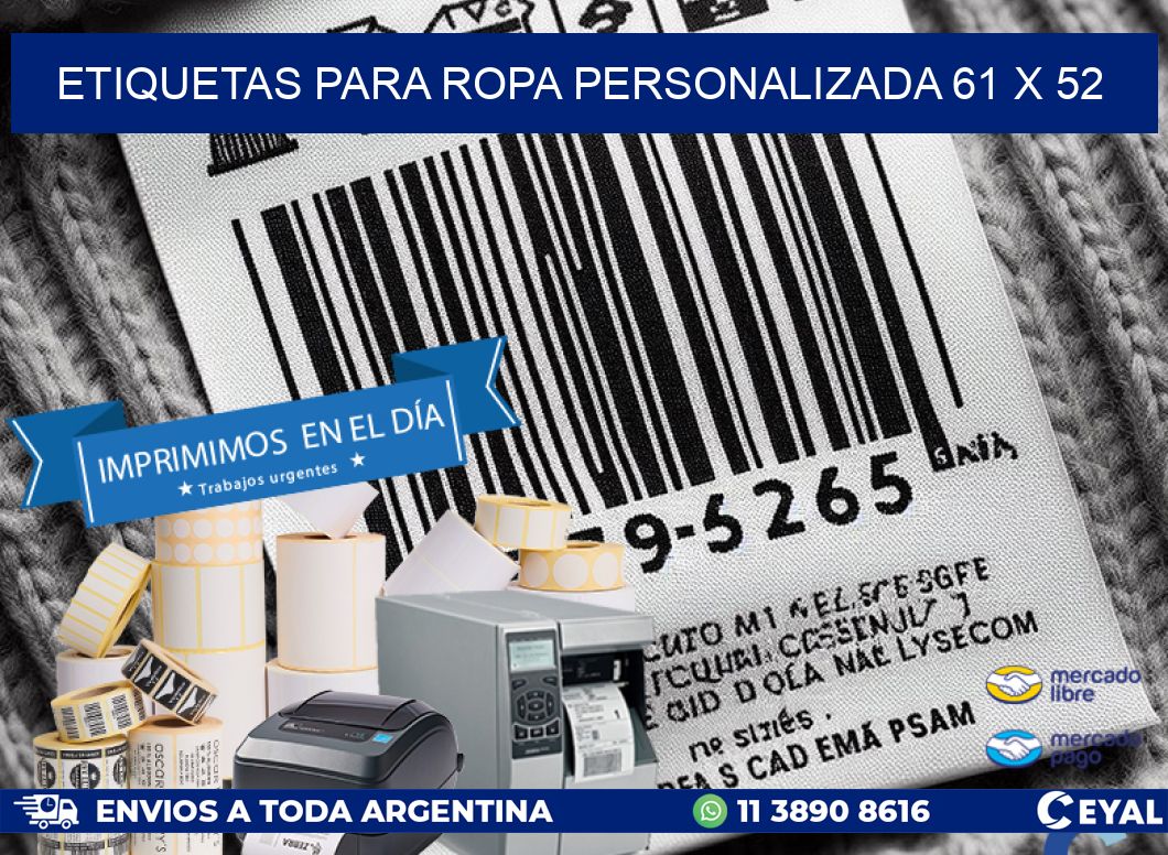 ETIQUETAS PARA ROPA PERSONALIZADA 61 x 52