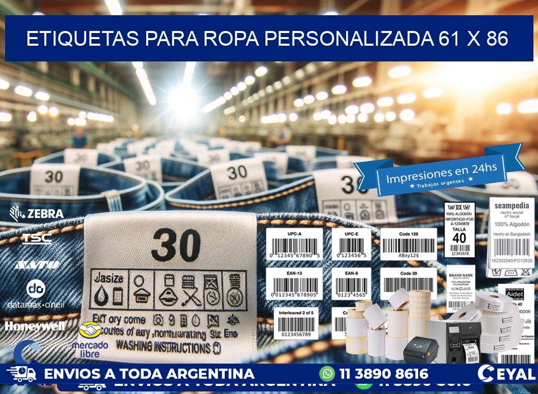 ETIQUETAS PARA ROPA PERSONALIZADA 61 x 86